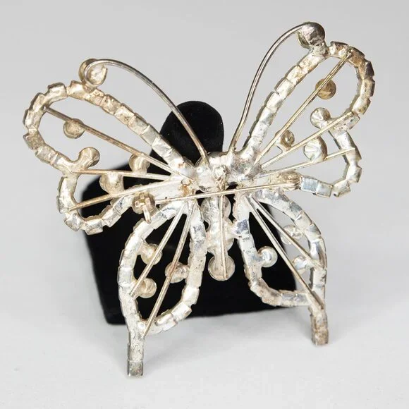 Rhinestone Butterfly Decorative Pin‎ Brooch - Picture 4 of 8
